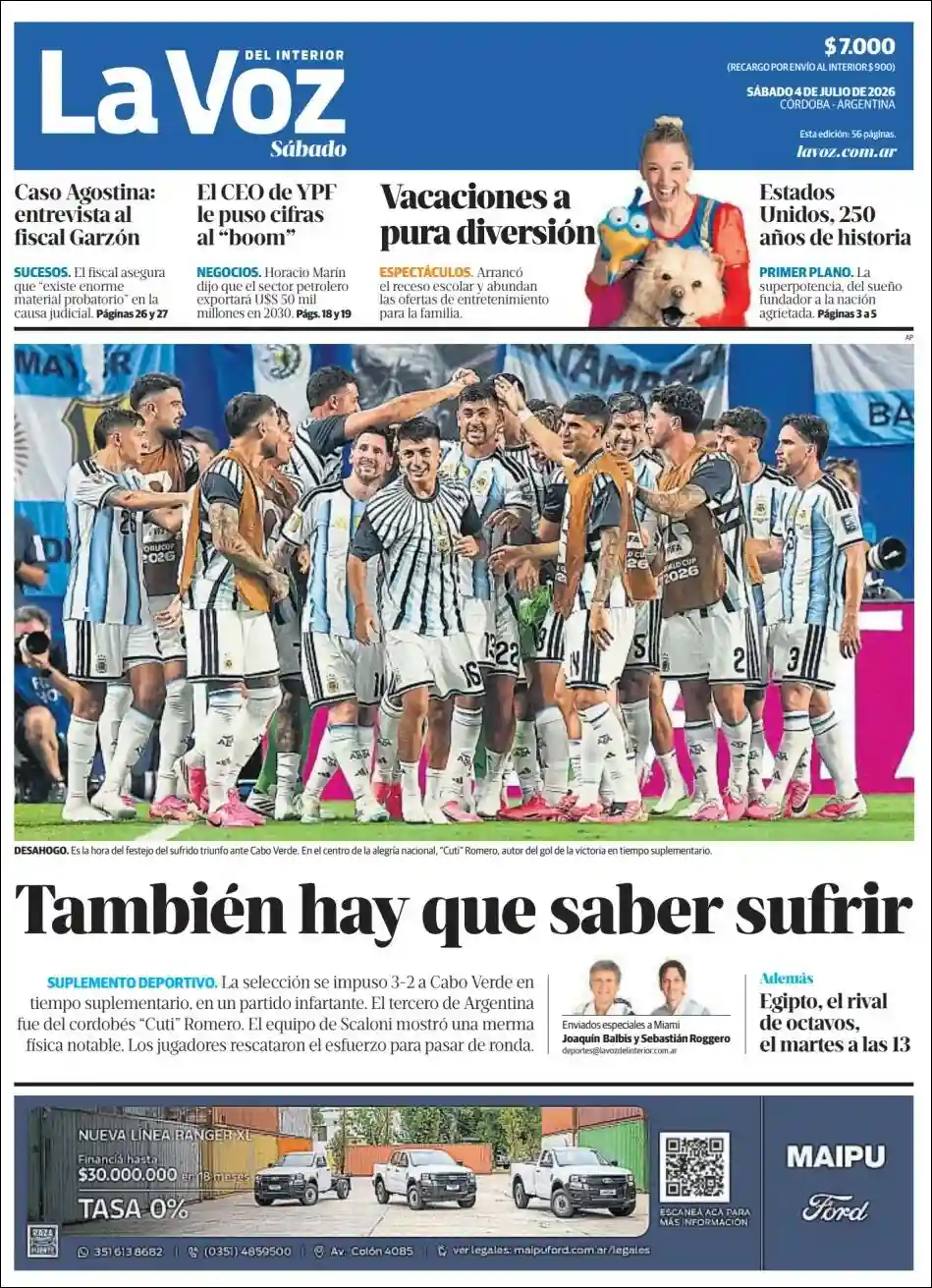 Estudios Max | CADENA PUEBLO NOTICIAS - Tapa del diario La Voz